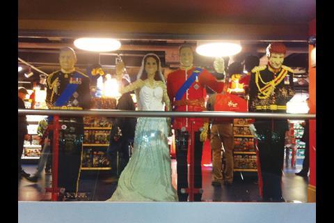 Prince William and Kate in Lego form at Hamleys